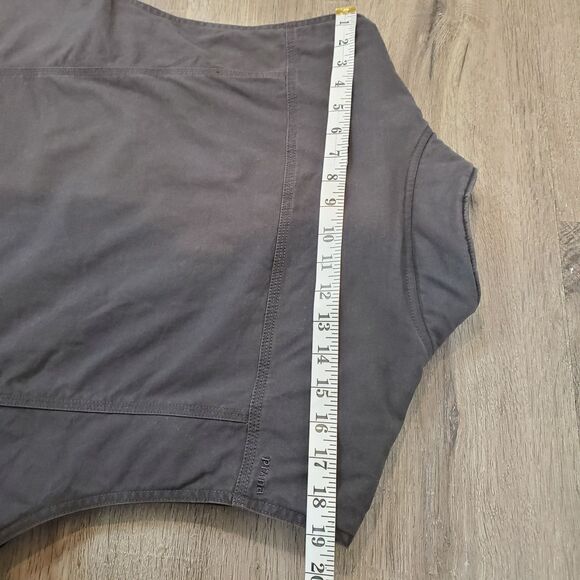 PrAna Mens Trembly Canvas Chore Vest Quilted Gray XXL Workwear Barn Coat Gorp - Picture 10 of 13